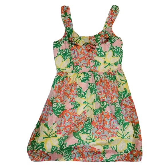 LILLY PULITZER Mariposa Peggy Dress Size 12 Ruffle - Picture 7 of 12